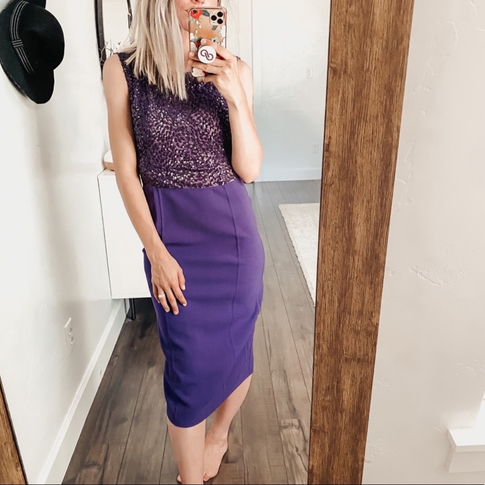 Michael Kors Collection | Purple Embellished Dress